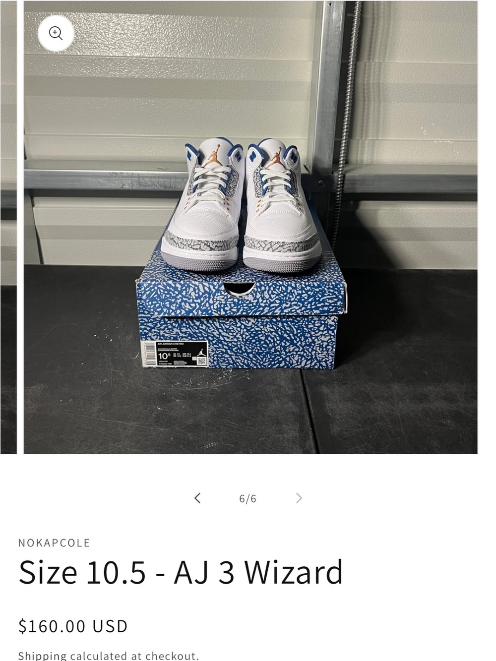 Jordan Kids Sneakers in White and Blue with Gold Jumpman